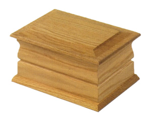 Urn in Solid Oak
